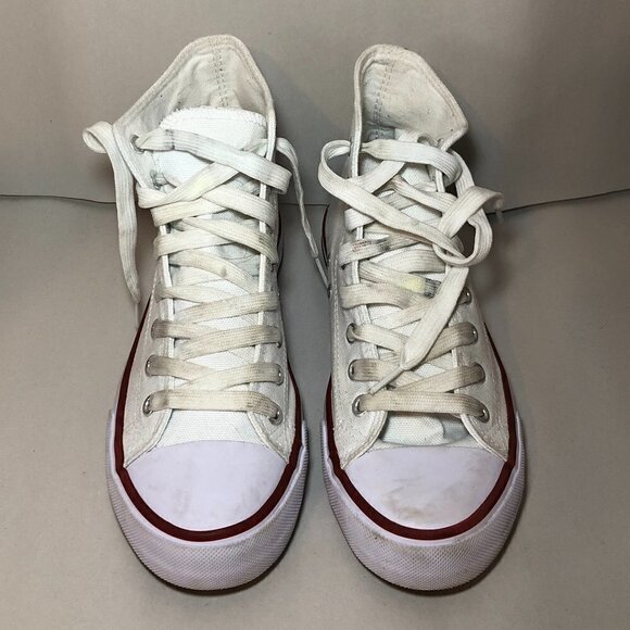 Hi-Top Sneakers Women's Size 6 White High Top Shoes Laces - Picture 9 of 10